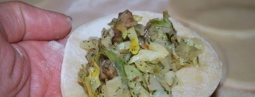 вареники с капустой и маслятами. Шаг 10