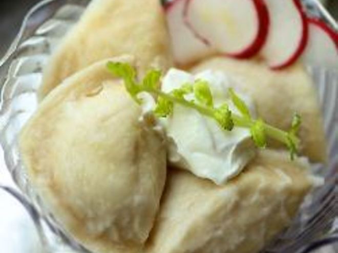 Рецепт вареников с картошкой и жареными грибами