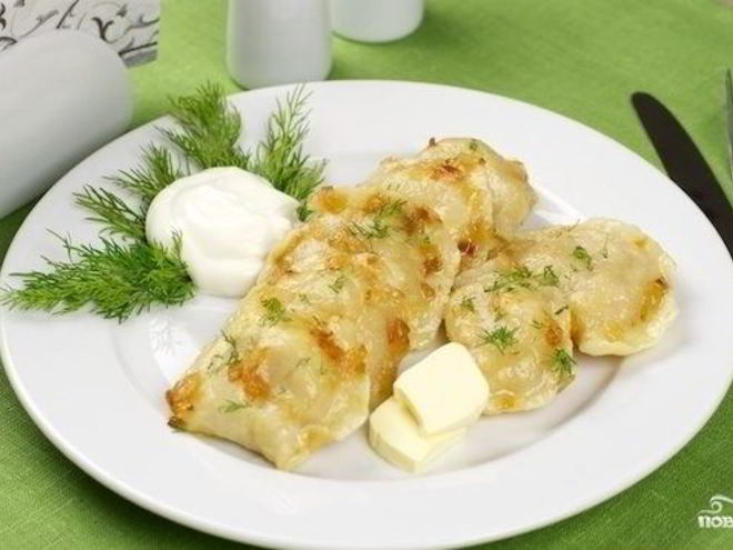 Рецепт вареников с кислой капустой