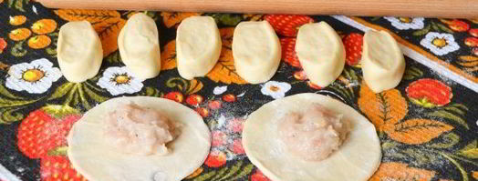 вареники с курицей. Шаг 17