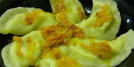 Вареники с сыром и зеленью