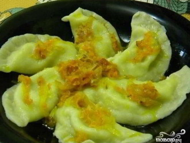 Рецепт вареников с сыром и зеленью