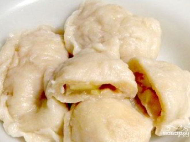 Рецепт вареников с яблоками