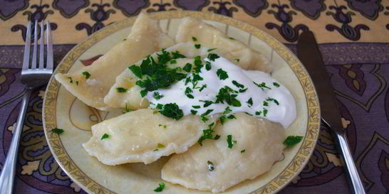 Вареники с зеленью