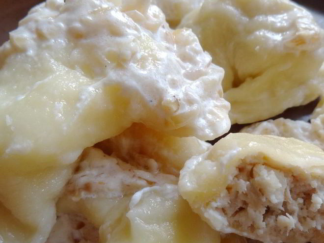 Рецепт вареников старосветских с картофелем и мясом