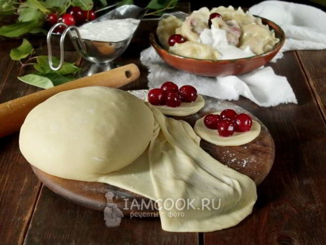 Рецепт заварного теста для вареников с вишней