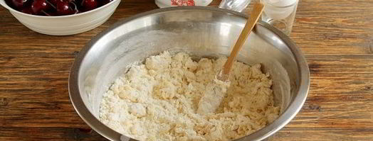 заварное тесто для вареников с вишней. Шаг 5