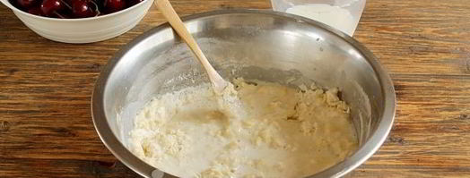 заварное тесто для вареников с вишней. Шаг 6