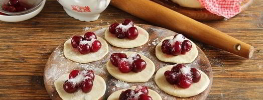 заварное тесто для вареников с вишней. Шаг 9