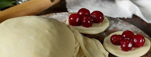 заварное тесто для вареников с вишней. Шаг 11