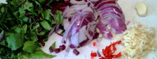 яичная лапша с грудинкой. Шаг 2