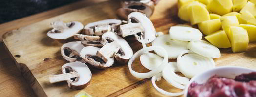 сочное жаркое с грибами и картофелем. Шаг 3