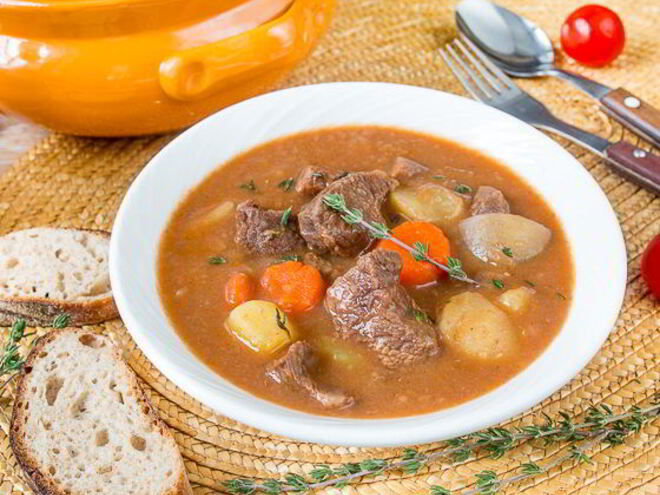 Рецепт сытного жаркого из говядины