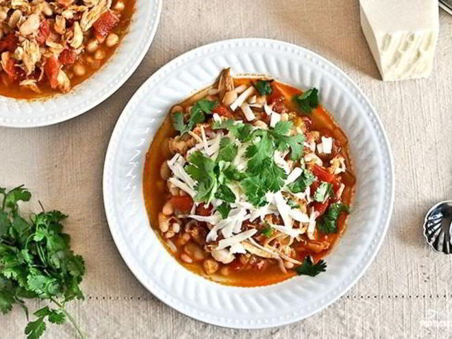 Рецепт жаркого из курицы, фасоли и овощей