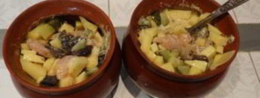 жаркое из курицы, картошки и грибов. Шаг 7