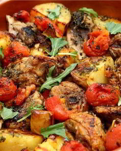 Жаркое из курицы с овощами