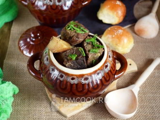 Рецепт жаркого из лосятины