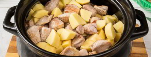 жаркое из свинины с шампиньонами. Шаг 5