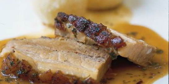 Жаркое из свинины с зеленью