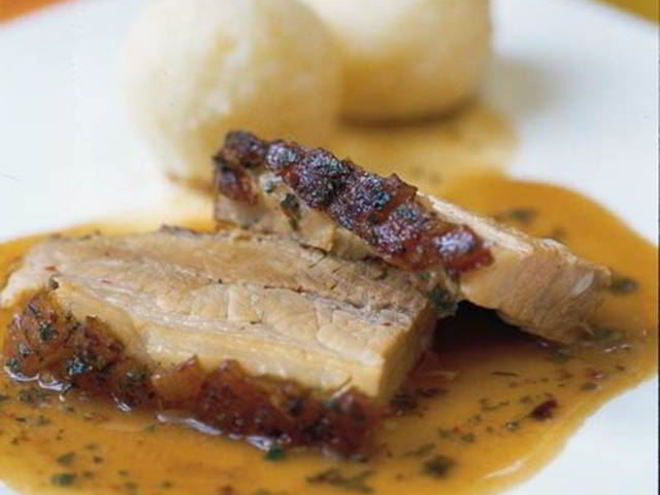 Рецепт жаркого из свинины с зеленью