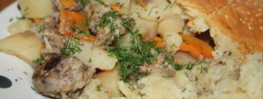 жаркое под хлебной корочкой. Шаг 13