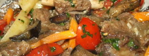 жаркое с говяжьими ребрышками и летними овощами. Шаг 17