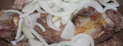 жаркое с говяжьими ребрышками и летними овощами. Шаг 3