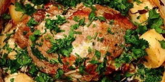 Жаркое с лесными грибами из телятины