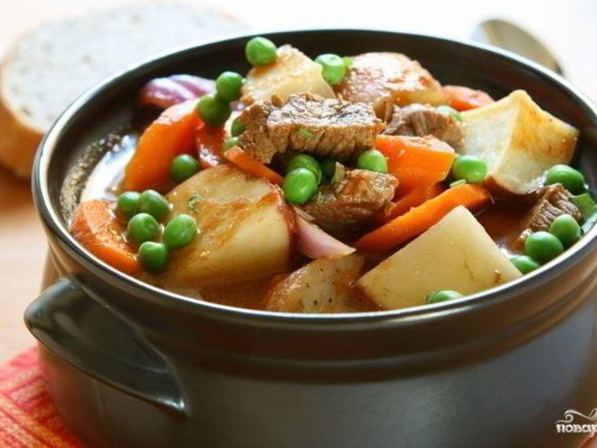 Рецепт жаркого в горшочках