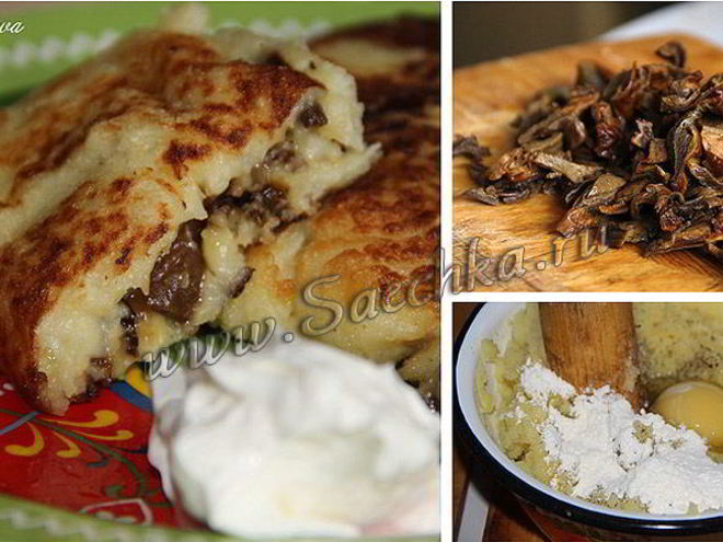 Рецепт картофельных зраз с грибами