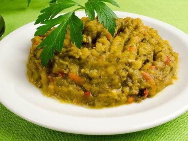 Рецепт гороховой каши с грибами