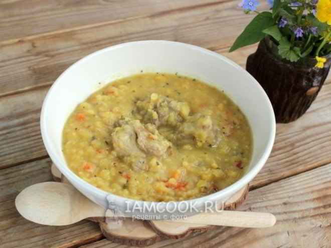 Рецепт гороховой каши с мясом