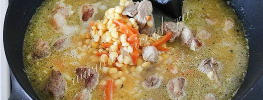 гороховая каша с мясом. Шаг 6