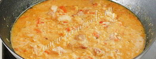 гороховая каша с мясом. Шаг 7