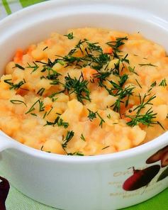 Гороховая каша с зажаркой