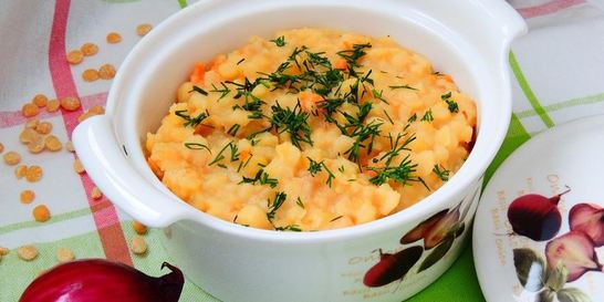 Гороховая каша с зажаркой