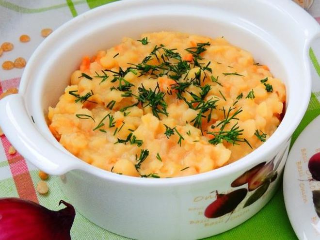 Рецепт гороховой каши с зажаркой