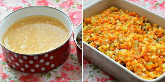 Гороховая каша в духовке