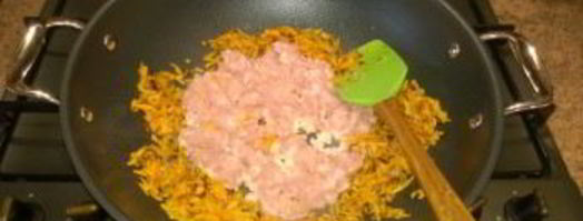гречка по-купечески с куриным фаршем. Шаг 3