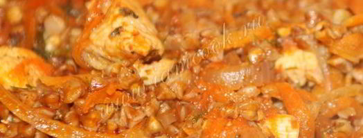 гречка по-купечески с курицей. Шаг 12