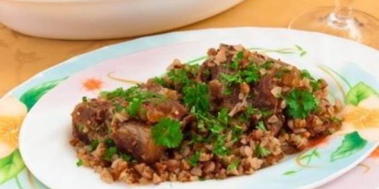 Гречка с бараниной в мультиварке