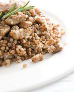 Гречка с белыми грибами