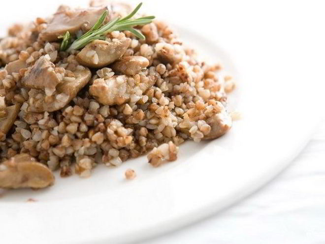 Рецепт гречки с белыми грибами