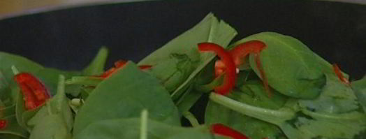 гречка с чили и шпинатом. Шаг 5