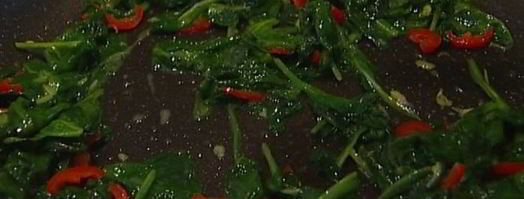 гречка с чили и шпинатом. Шаг 6