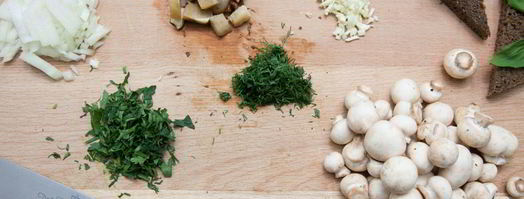 гречка с грибами и чесночными гренками. Шаг 3