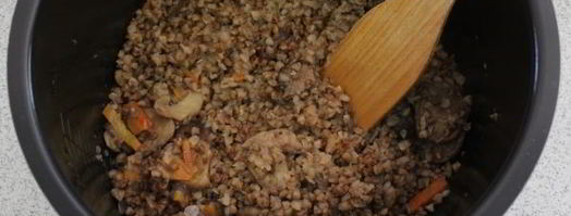 гречка с грибами в мультиварке. Шаг 9