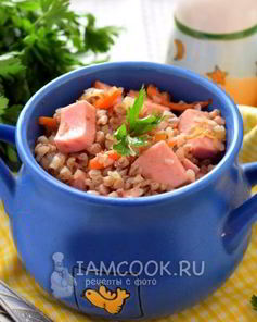 Гречка с колбасой