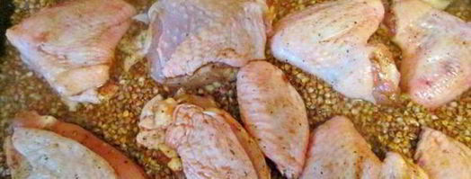 гречка с курицей под сметанно-грибным соусом. Шаг 6