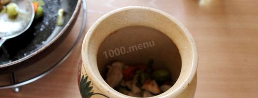 гречка с курицей в горшочке. Шаг 4